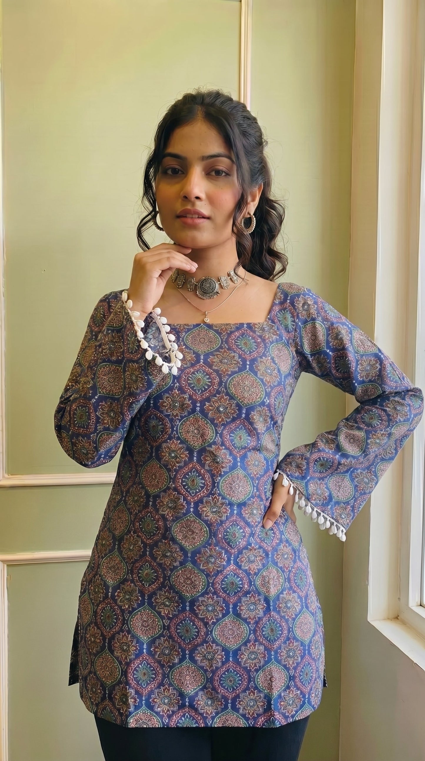 Trendy Polycotton Corset Kurti for Women & Girls | Back Tie Detail