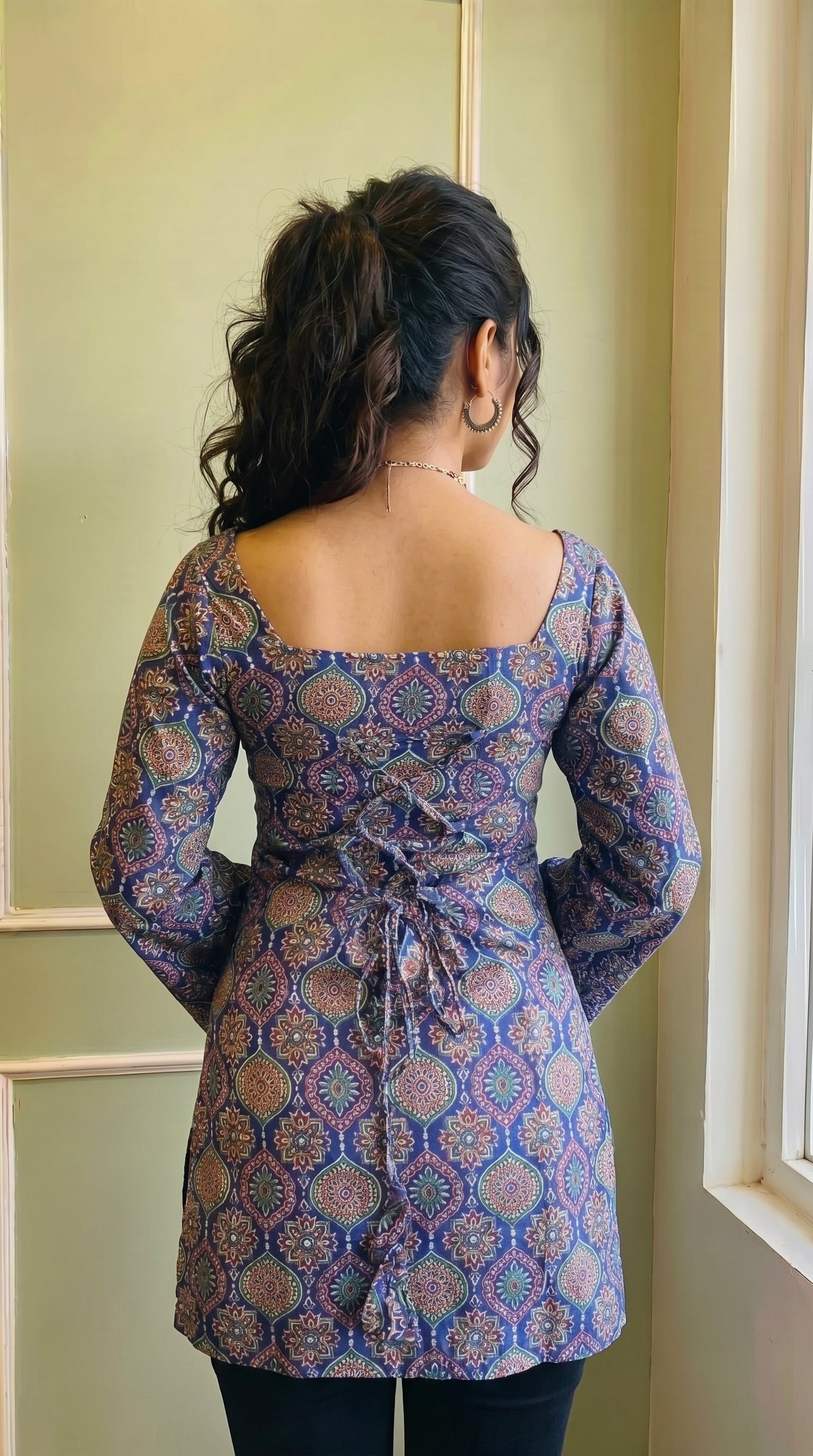 Trendy Polycotton Corset Kurti for Women & Girls | Back Tie Detail